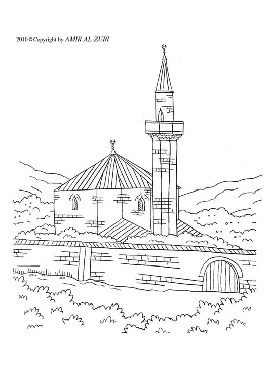 Malvorlage  Moschee