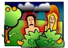 Adam und Eva - traurig