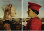 Federico da Montefeltro und seine Frau, Battista Sforza