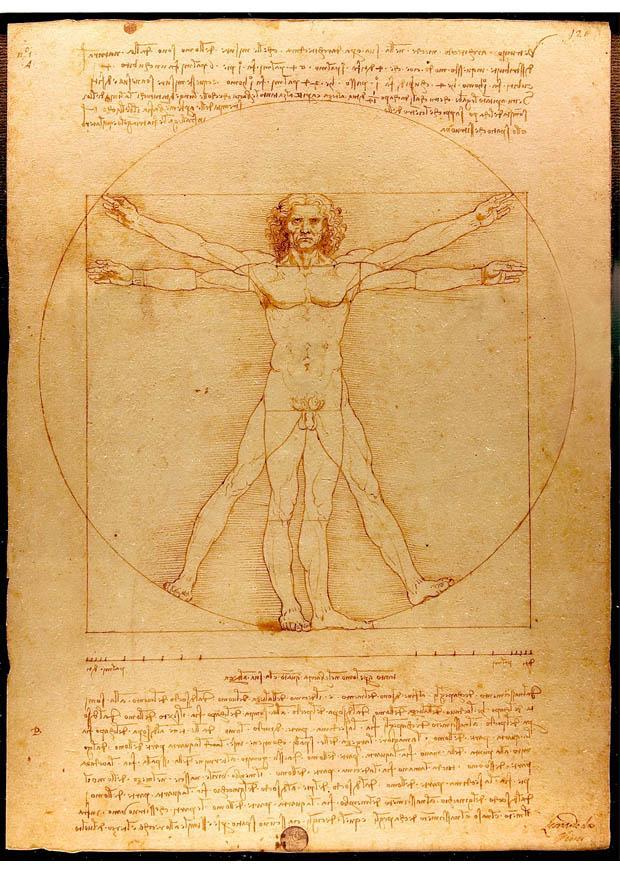 Bild da vinci - vitruvius mann