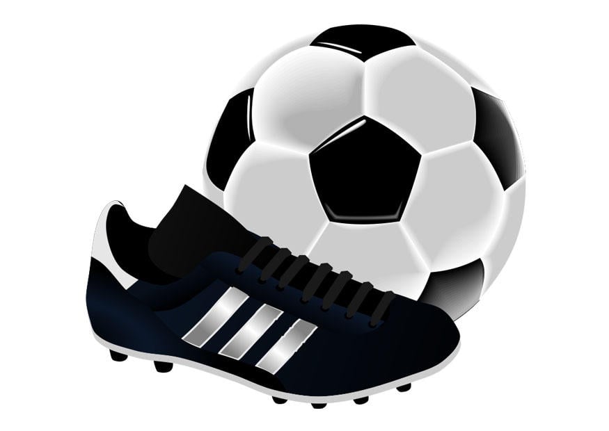 Bild fussballschuhe und ball