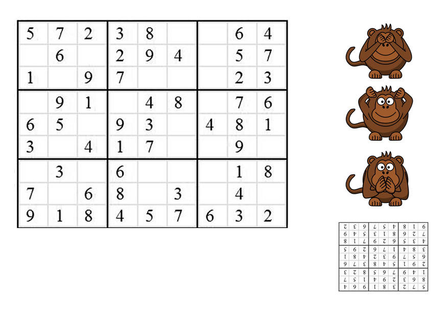 Bild sudoku - affen