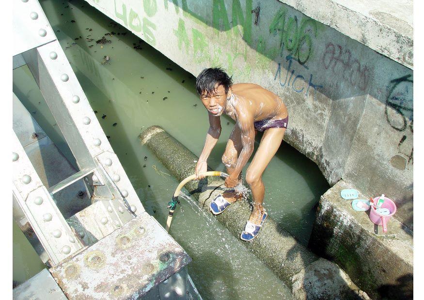 Foto armenviertel in jakarta