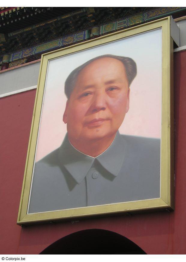 Foto mao tsetung, parteifA¼hrer volksrepublik china