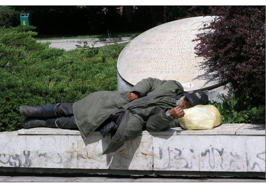 Foto obdachloser in sarajevo