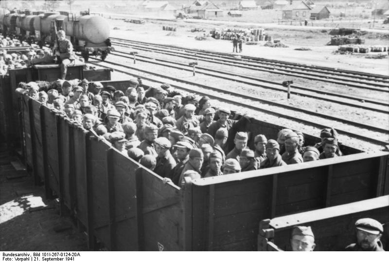 Foto russland - kriegsgefangenentransport