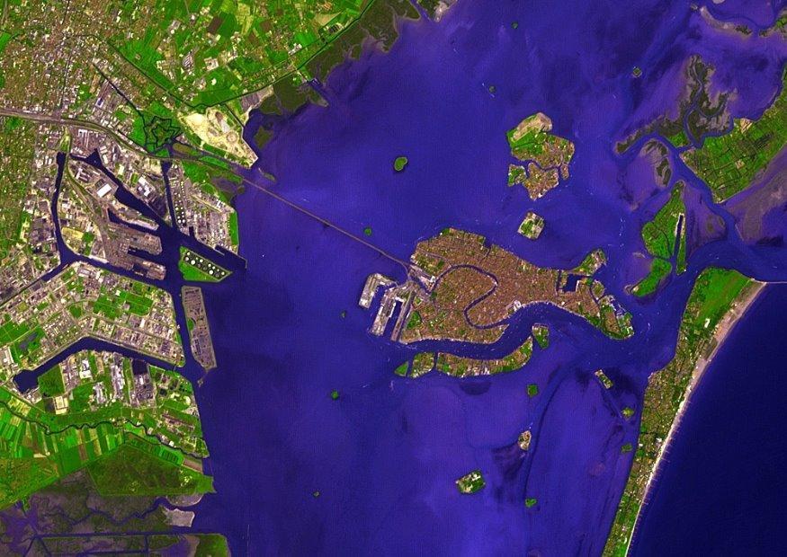 Foto satellitenfoto venedig