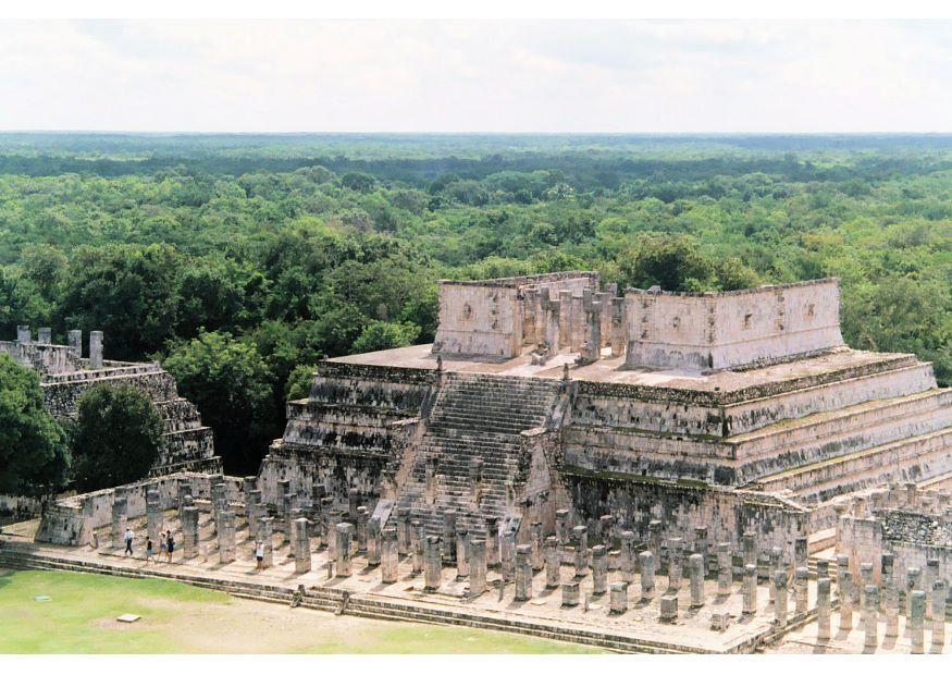 Foto tempel der krieger in chichA©n itzA¡