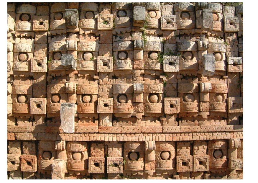 Foto tempel der masken, yucatan