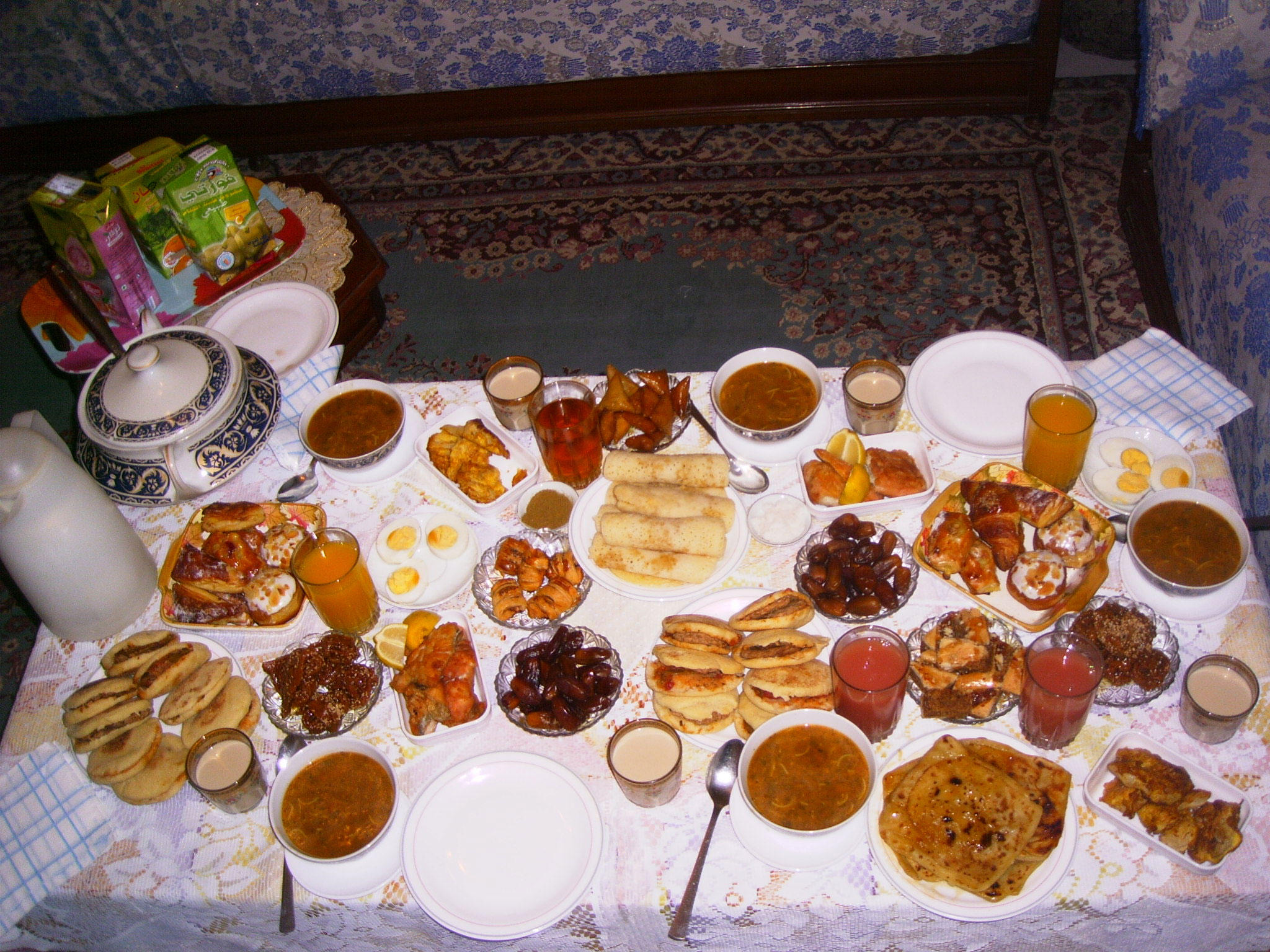 Foto traditionelles ramadanessen