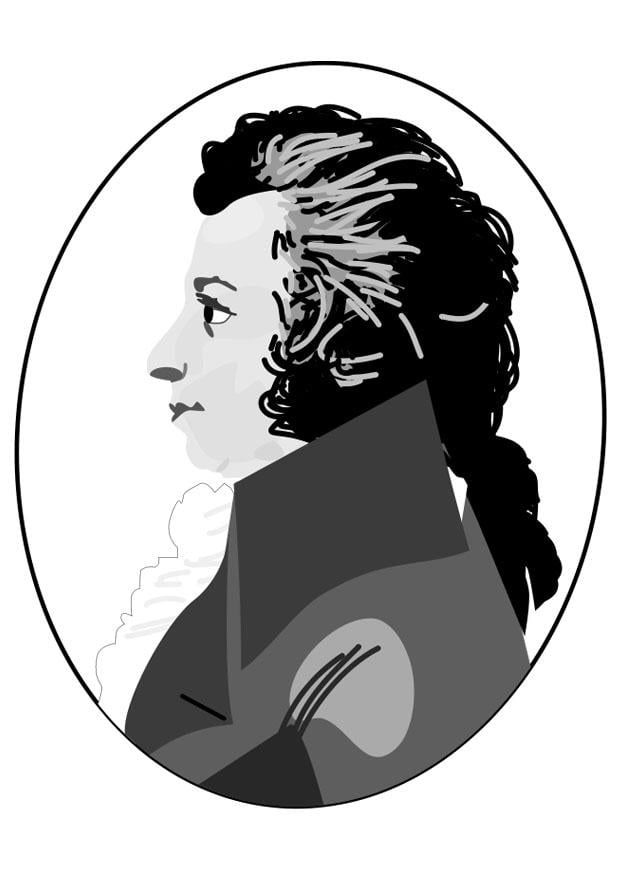 Malvorlage  amadeus mozart