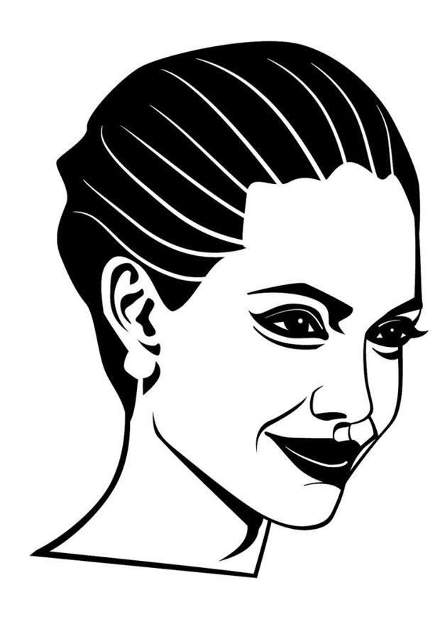 Malvorlage  angelina jolie