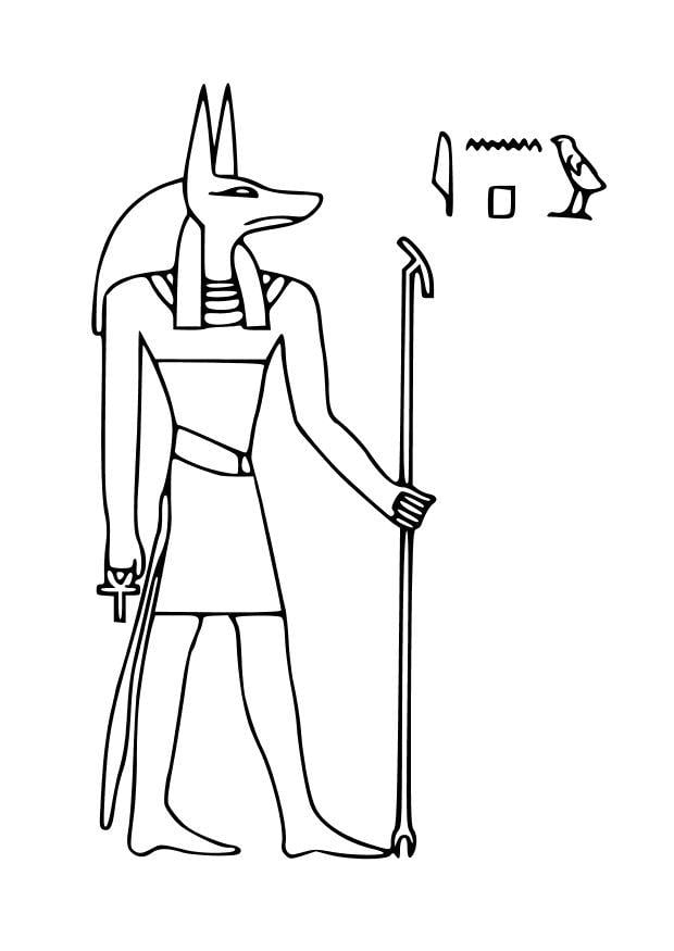 Malvorlage  anubis