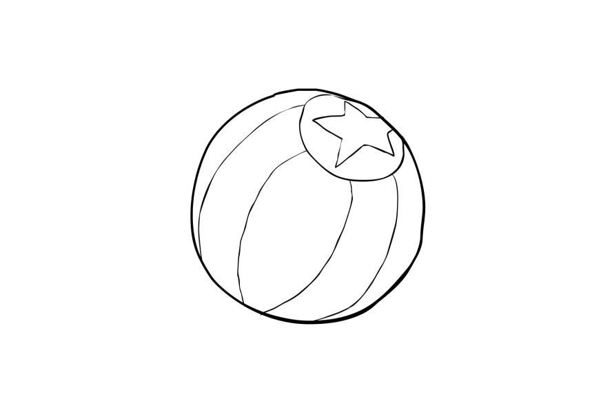 Malvorlage  ball