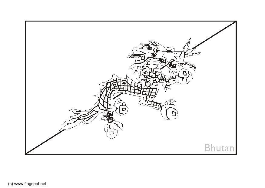 Malvorlage  bhutan