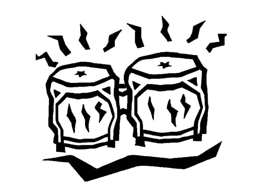 Malvorlage  bongos