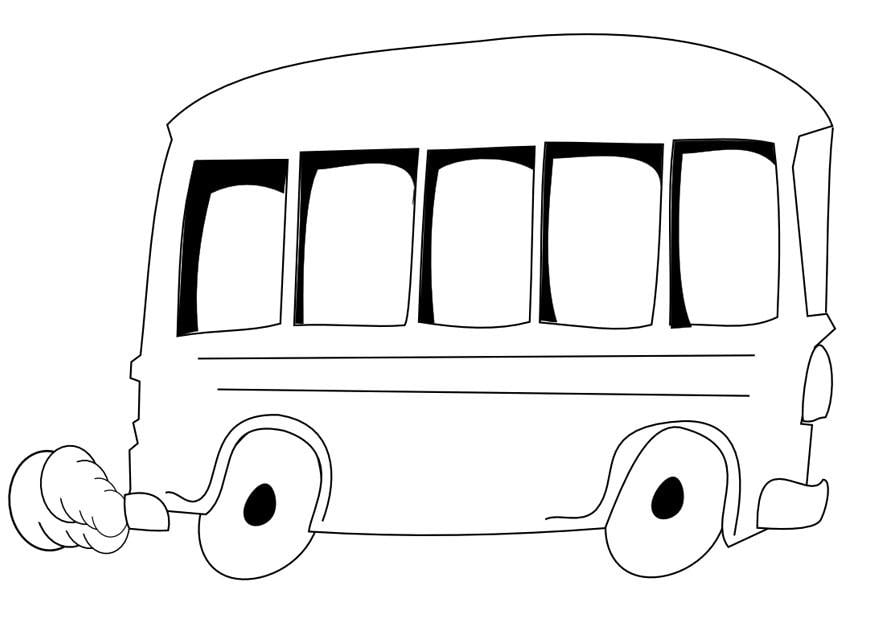 Malvorlage  bus