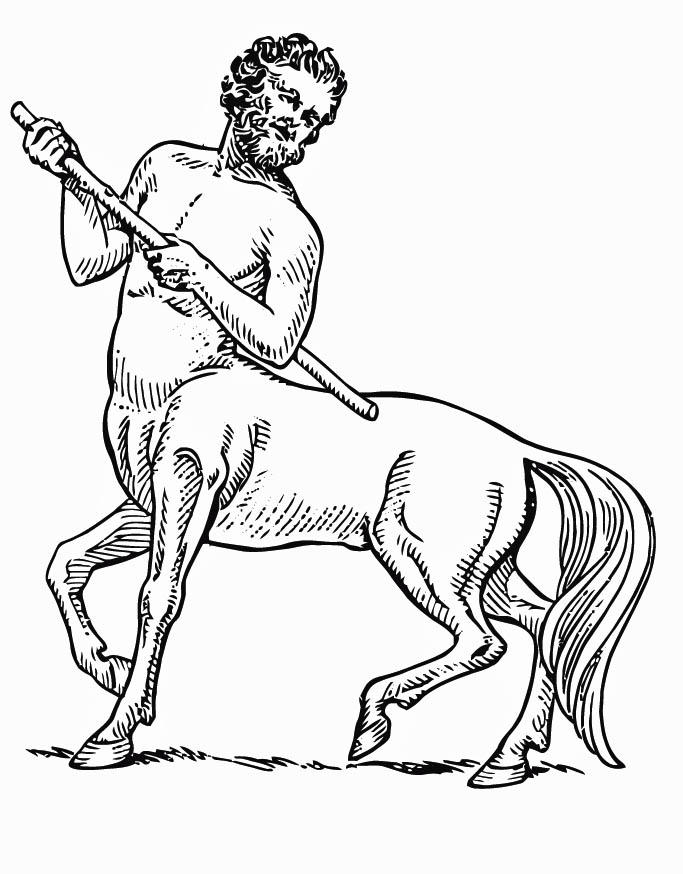 Malvorlage  centaur