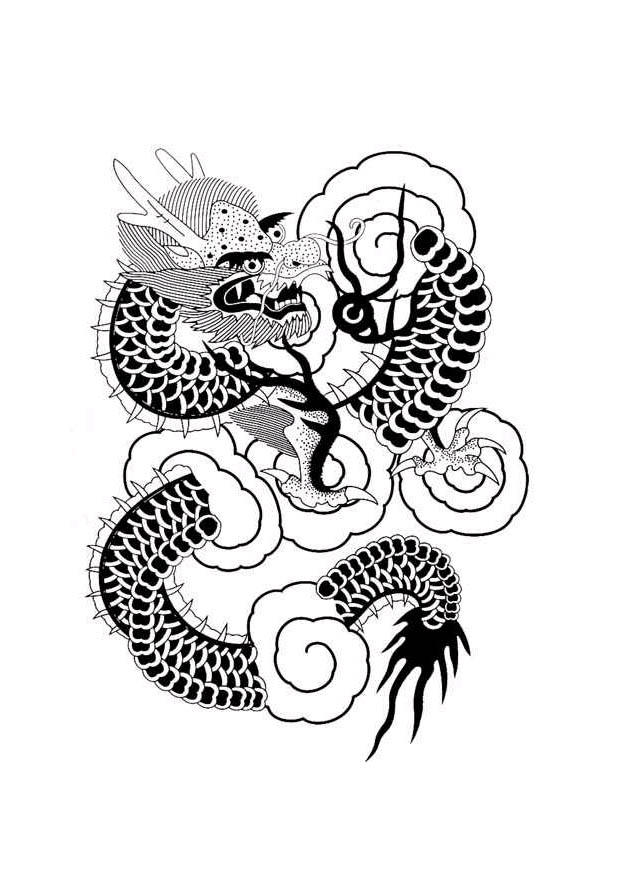 Malvorlage  chinesischer drache