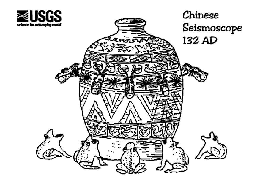 Malvorlage  chinesischer seismograph 132 ad