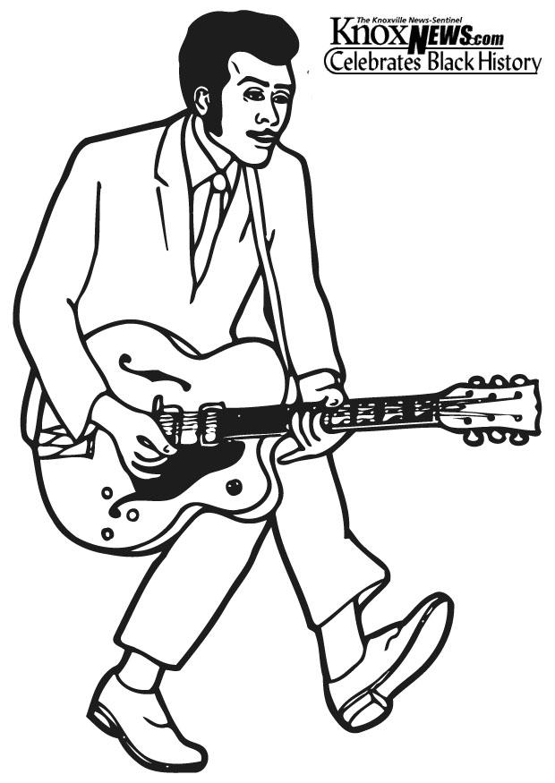 Malvorlage  chuck berry