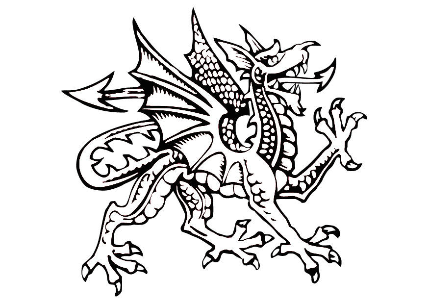 Malvorlage  drache