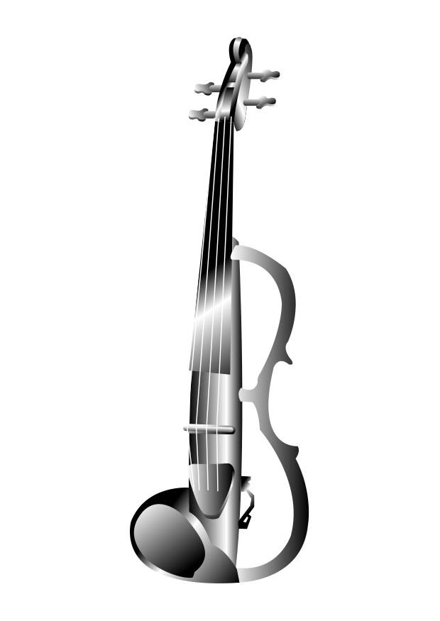 Malvorlage  elektrische violine