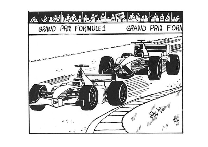 Malvorlage  formel 1