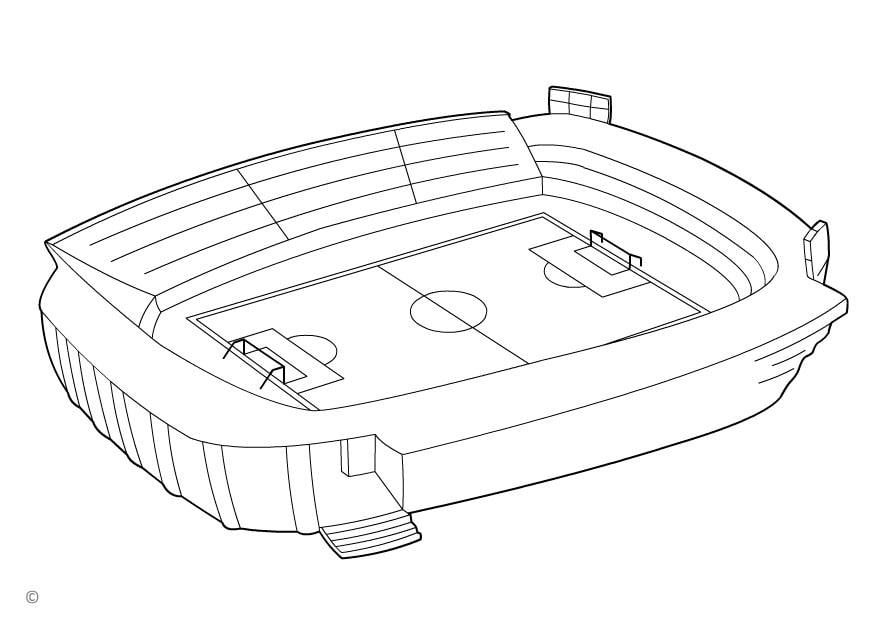 Malvorlage  fusballstadion