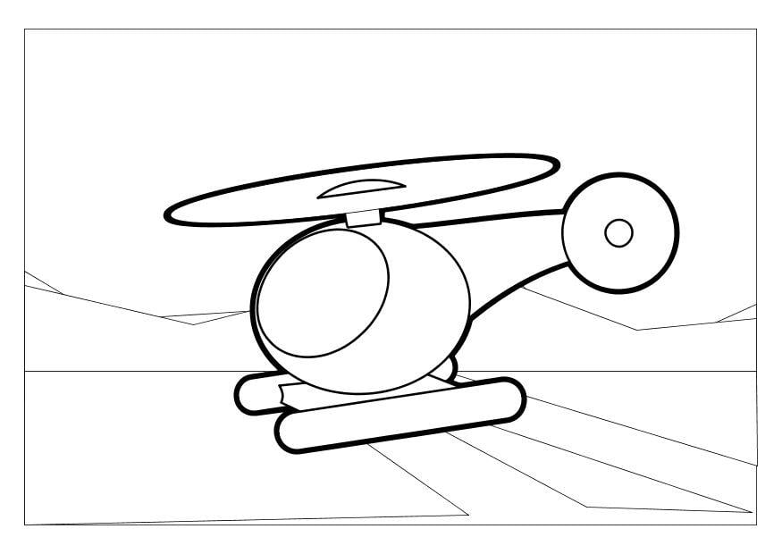 Malvorlage  hubschrauber