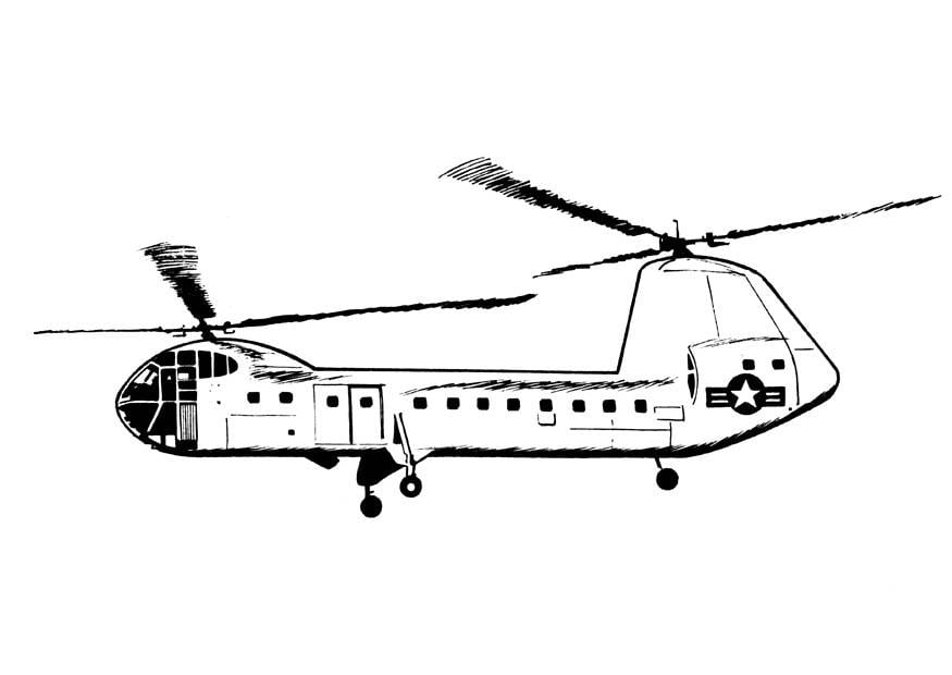 Malvorlage  hubschrauber