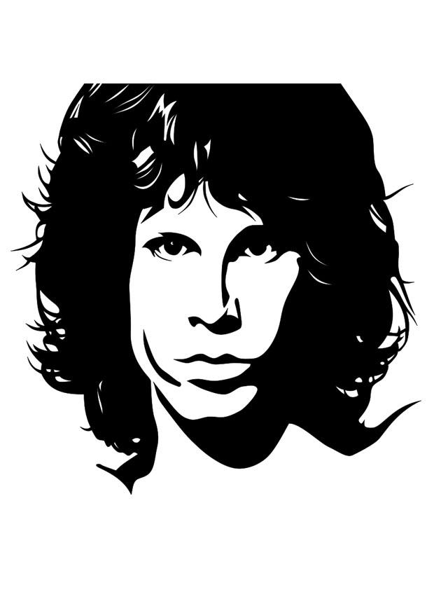 Malvorlage  jim morrison