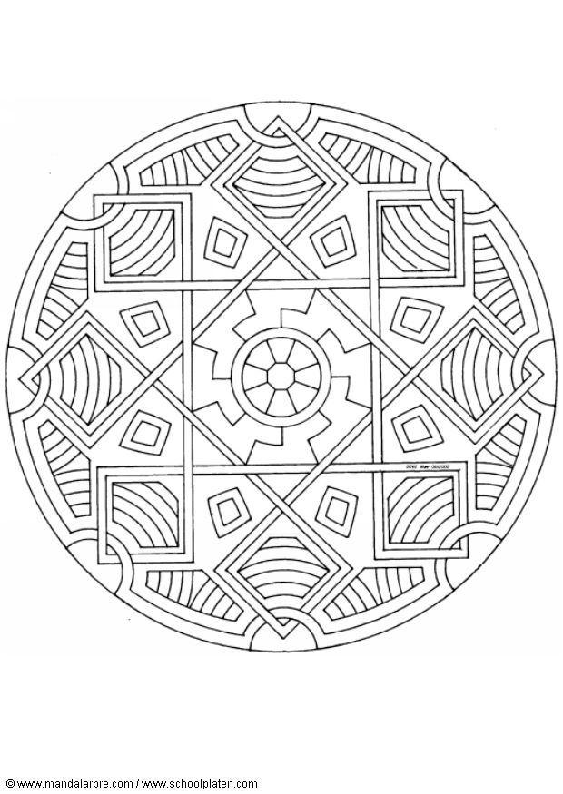 Malvorlage  mandala -1502n