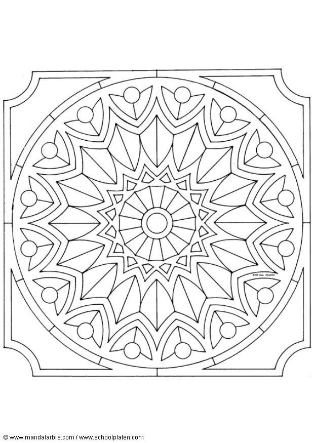 Malvorlage  mandala -1502s