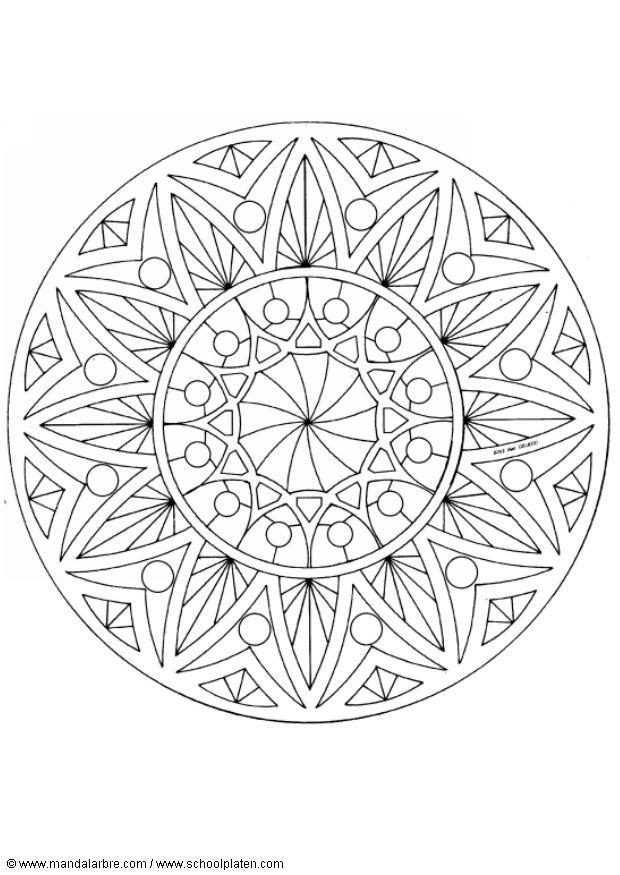 Malvorlage  mandala -1502u