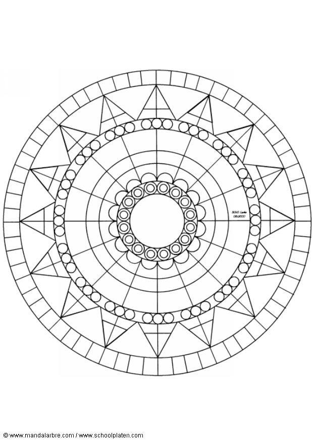 Malvorlage  mandala -1502x