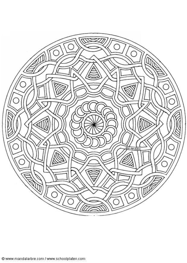 Malvorlage  mandala-1702l