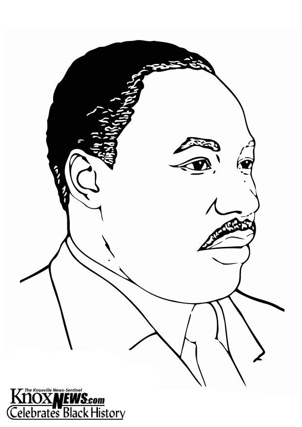 Malvorlage  martin luther king, jr