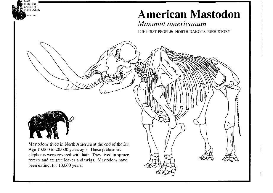 Malvorlage  mastodon