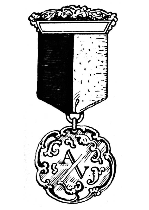 Malvorlage  medaille