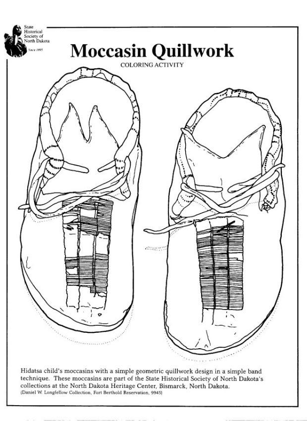 Malvorlage  mokassins