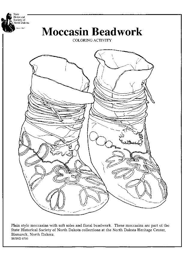 Malvorlage  mokassins