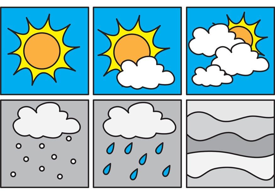 Malvorlage  pictogramme wetter 1