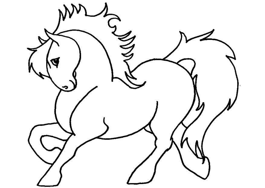 Malvorlage  pony