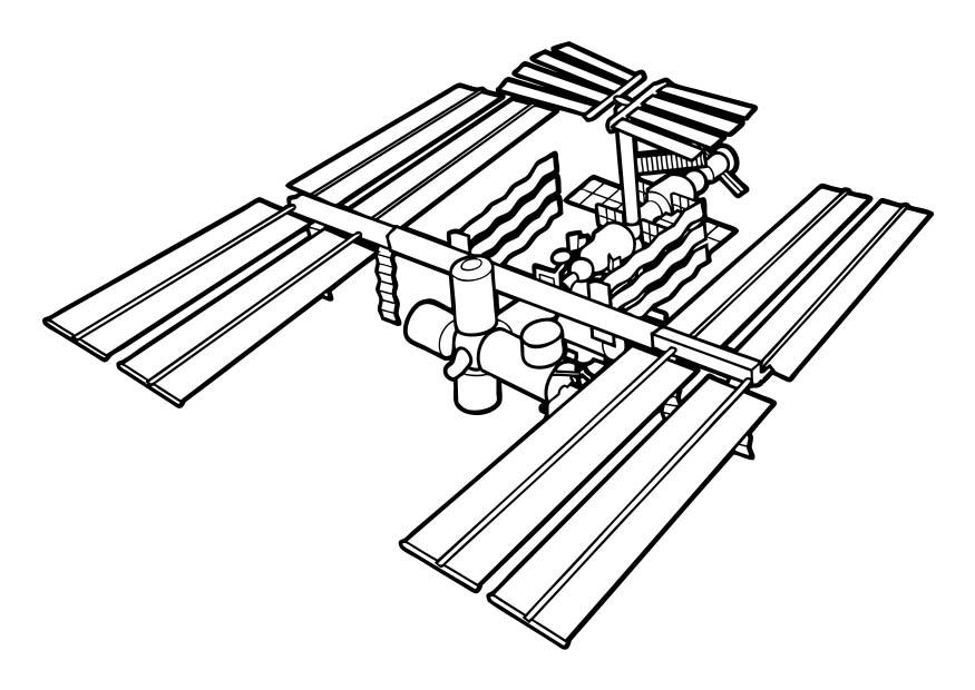 Malvorlage  raumstation