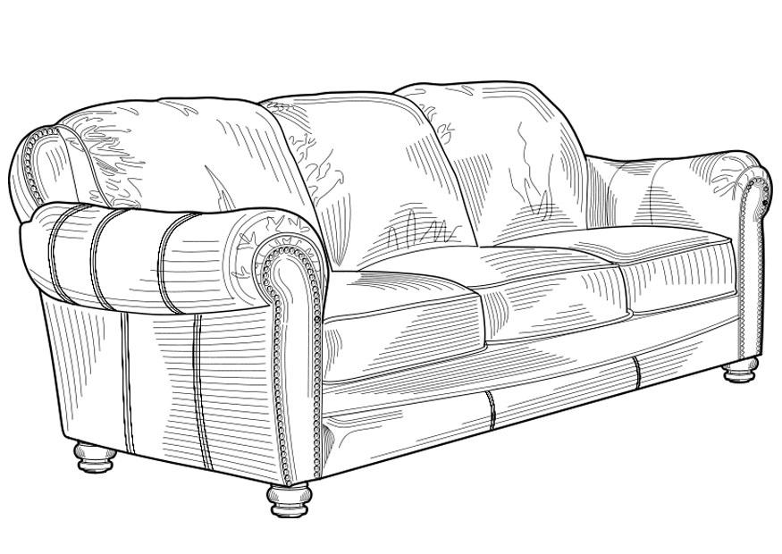 Malvorlage  sofa