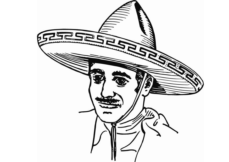 Malvorlage  sombrero