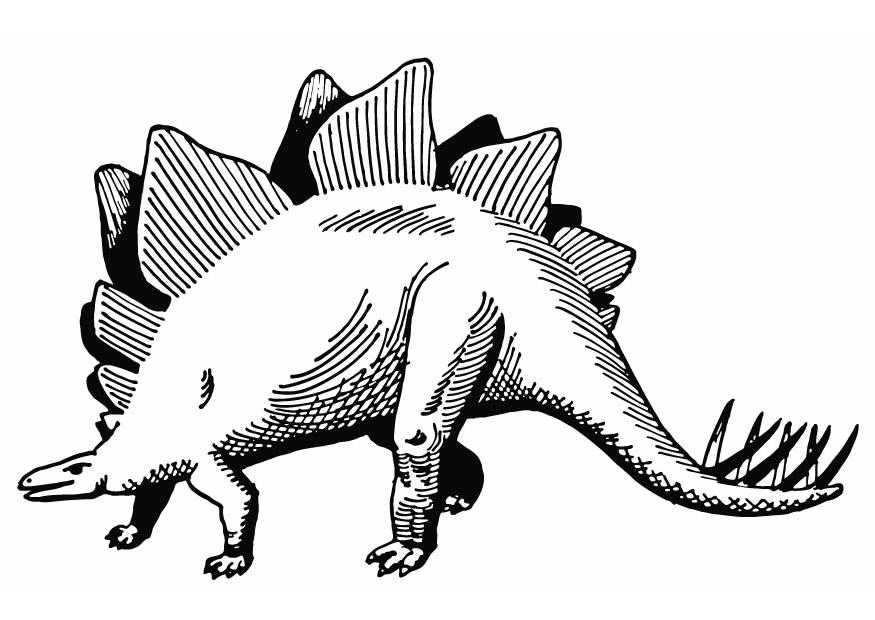 Malvorlage  stegosaurus