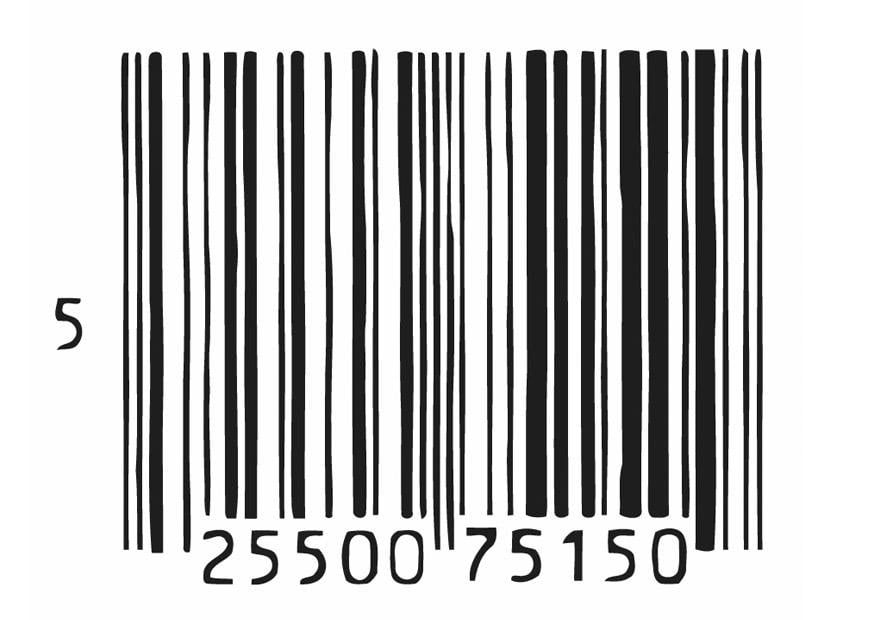 Malvorlage  strichcode