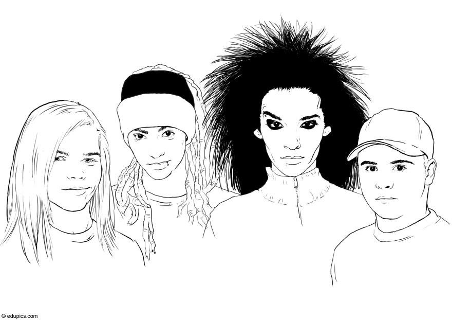 Malvorlage  tokio hotel